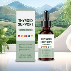 Premium Ashwagandha Thyroid Support Liquid Drops Selenium+Zinc Lodine L-Tyrosine