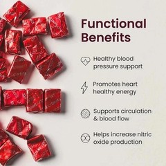 2 Pack Superbeets Heart Chews, Nitric Oxide & Blood Pressure Support, 60 Count