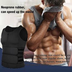Men’s Waist Trainer Sauna Vest for Weight Loss Sweat Fat Burner Compression Tops
