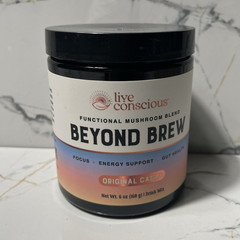 Live Conscious Beyond Brew Mushroom Drink Mix Cacao Energy Gluten-Free 6 oz