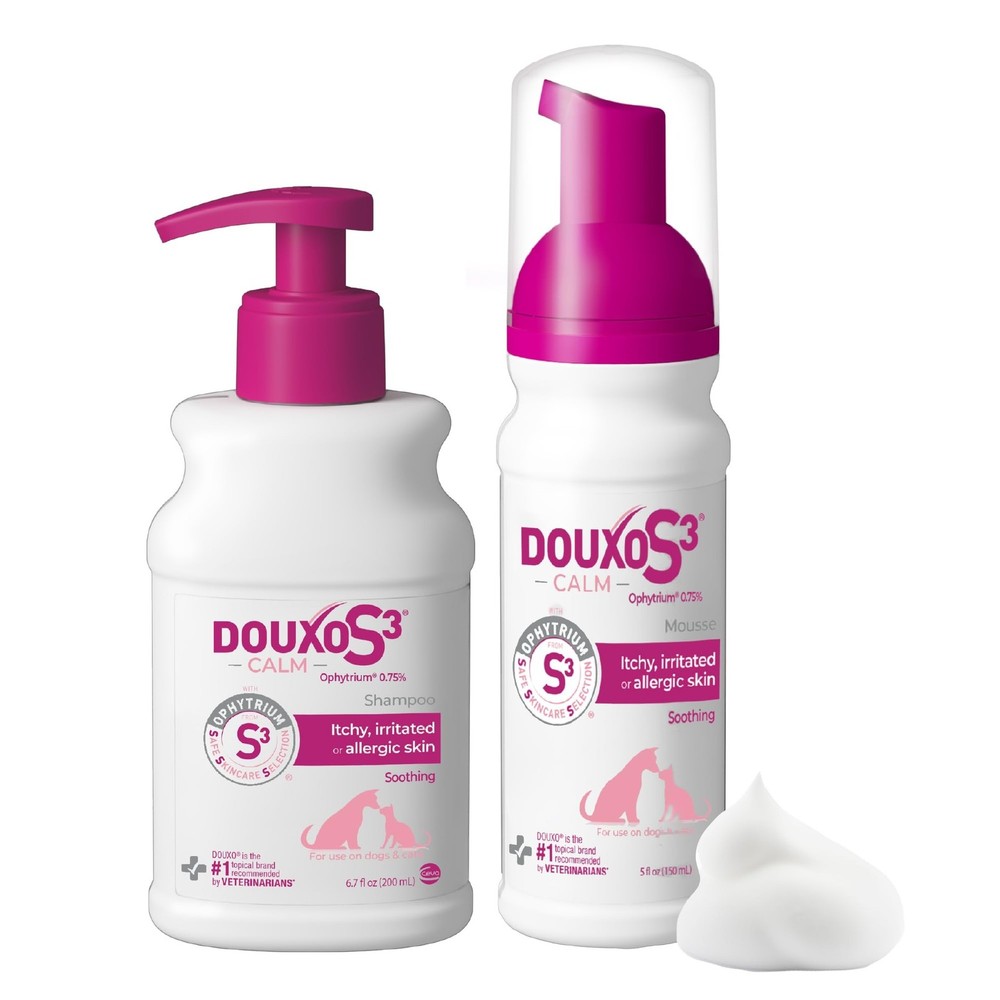 Calm Bundle – Calm Dog Shampoo (6.7oz) & Itch Soothing Mousse (5 fl oz) for D…