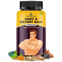 BODY GROW Fast Weight Gain Pills Muscle Gainer 60 CAPSULES FOR – Men, Pack of 1