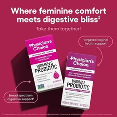 Physician’s Formula Organic Womens Probiotics 50 Billion CFU + Prebiotics 60 Cap
