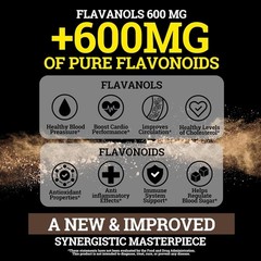 2 PACK! Black Forest High Flavanol Cocoa Powder and Flavonoid Supplements 1200mg