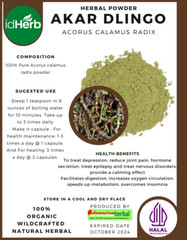 [idHerb] 50-500 gram Powder Sweet flag Acorus Calamus Radix Organic WildCrafted
