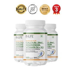 IN.LIFE Calcium Magnesium Zinc D3 K2 B12 360 Tablets