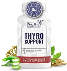 Thyro Support,Thyroid Supplement with Selenium, Bladderwrack & Zinc – Pack of 2