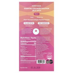 Essential Collagen Solution Jelly Stick, Peach, 3,000 mg, 10 Sticks, 0.7 oz (20