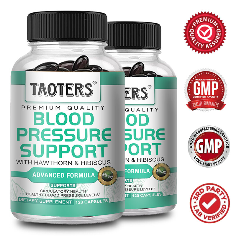 Premium Blood Pressure Support Supplement – Supports Heart Health – 60/120 Caps
