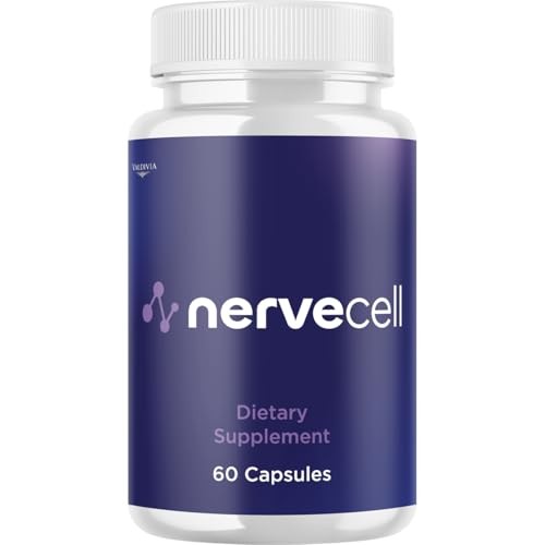 Nervecell Nerve Support Supplement Capsules Neuropathy Natural 1 Pack 60Ct