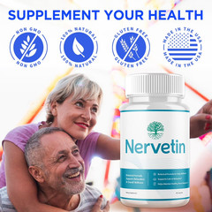 Nervetin Advanced Nerve Health Support Pills Natural Vitamin Supplement 180 Caps