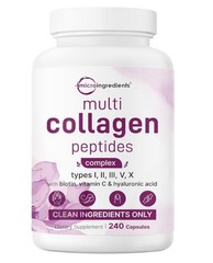 Micro Ingredients Multi Collagen Pills for Women & Men, 240 Capsules++