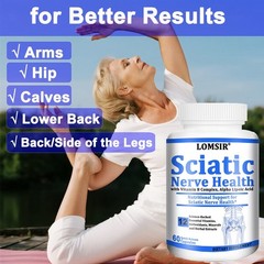 Sciatic Nerve Health Support Supplement – Alpha Lipoic Acid 300mg – 60 Capsules