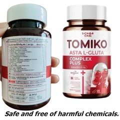 6X Tomiko Asta Complex Plus Gluta Q10 Tomato Acne Dark Spots Brightening Skin