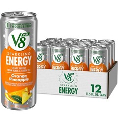 Energy Drink Sparkling Orange Pineapple Juice 11.5 fl oz Can 12 Pack