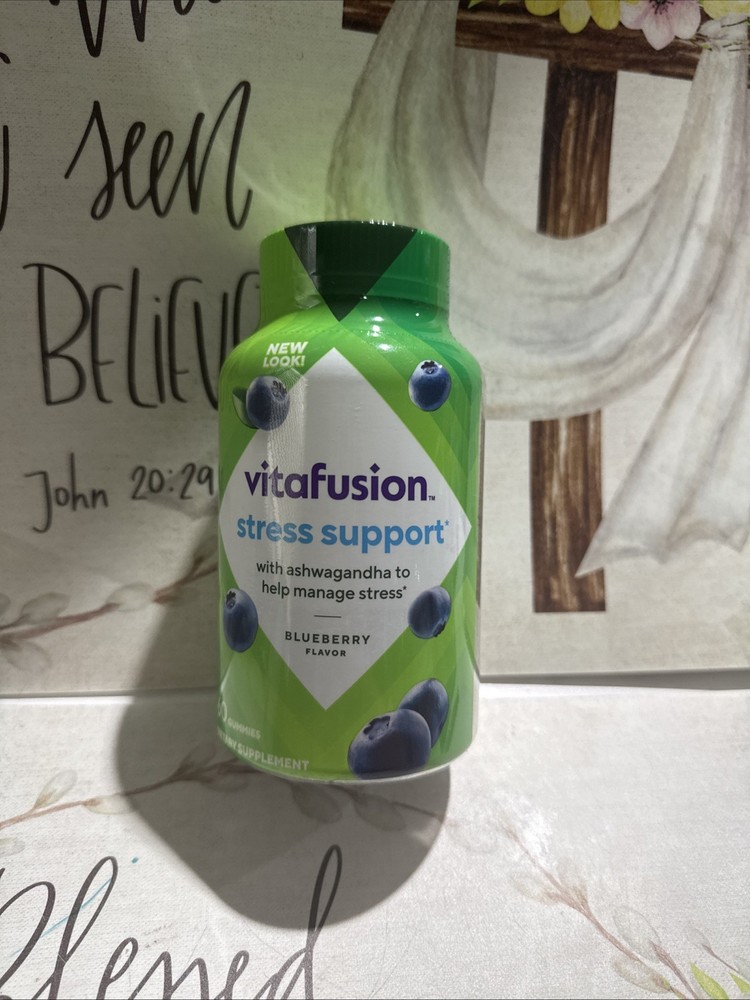 Vitafusion Stress Support With Ashwagandha ; 60 Gummies ; Exp 07/26
