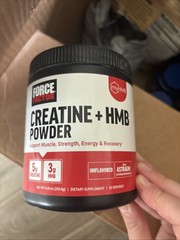 FORCE FACTOR Creatine HMB, 5g Creatine Monohydrate Powder, 3g myHMB, Support Mus