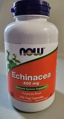 Now Supplements Echinacea – 400 mg – 250 Vegan Caps EXP 06/2026