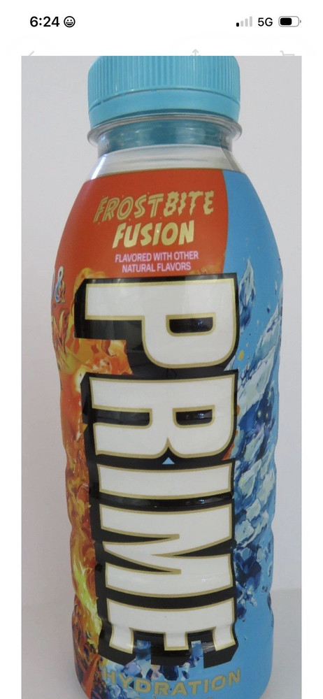 Prime Hydration Drink Frostbite Fusion Electrolytes 16.9 fl oz pack 12
