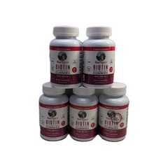 (5) Mary Ruths Biotin Gummies, Goji Berry, 60 Gummies Each. Exp 02/2026+