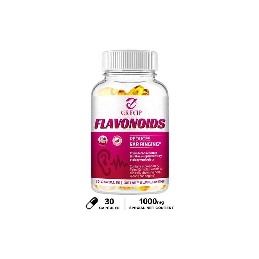 Flavonoids Capsules 1000mg – Hearing Support, Healthy Eardrum, For Ear Health