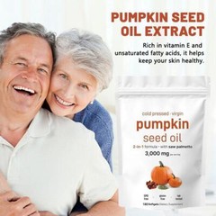 Pumpkin Seed Oil Saw Palmetto 3000 mg Per Serving -Bladder & Prostate Health