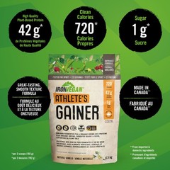 Vegan Athlete’s Gainer Protein Powder, Vanilla Flavor, 10 lbs (4.5 kg) – Muscle