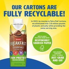 Carnation Breakfast Essentials High Protein Nutritional Drink Shakes, Rich Milk