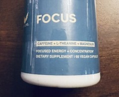 NEW High Level FOCUS 60 VEGAN Capsules CAFFEINE L-THEANINE MAGNESIUM Supplement