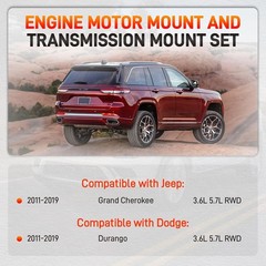 Engine Motor Mount & Transmission Mount Compatible with Jeep Grand Cherokee