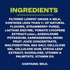 Strawberry High Protein Shake 42g Protein Ready to Drink 14oz 12 Pack