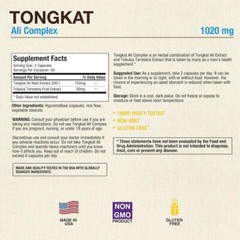 Puregen Labs TONG-KAT Ali Complex 1020mg, 120 Capsules 2 PK