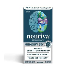 Schiff Neuriva Brain Health Memory 3D 30 Capsules EXP 10/27