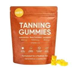 Savanna Skin Tanning Gummies, containing Vitamin C & E, Astaxanthin, Beta Carote