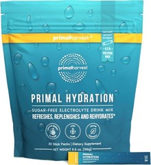 Electrolytes Powder Packets Primal Hydration, Easy Open Packets Energy Drink Mix
