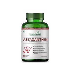 Simply Herbal Astaxanthin 60 Tablets – Antioxidant & Sugar Support O458