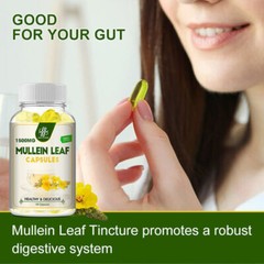 Mullein Leaf Capsules Lung Cleansing&Detox Herbal Dietary Supplement Gummy