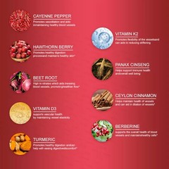 Enhanced Cayenne Pepper Hawthorn Beet Root Turmeric Vitamin K2+D3 Liquid Drops 6