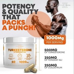 Turkesterone 1000 Mg Natural Capsules Supplement Muscle Growth & Recovery NEW