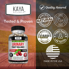 Urinary Tract Balance 1350mg 60ct D Mannose w/ Cranberry Bladder Control Health