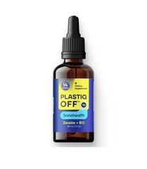 SonoHealth Plastiq Off Zeolite + B12 Detox Drops – 30 mL (1 fl oz) NIB Sealed