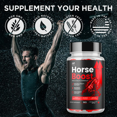 (2 Pack) Horse Boost Gummys Advanced Male Health Support HorseBoost 120 Gummies
