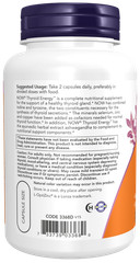 NOW Foods Thyroid Energy 90 Caps Iodine Tyrosine Ashwagandha Zinc 03/2025