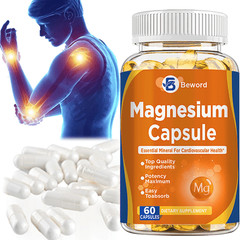 500mg Magnesium Glycinate With Zinc,D3-Improved Sleep,Stress Relief Support Bone