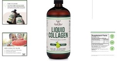 USA-Made Hydrolyzed Liquid Collagen with Pear Flavor – 32 Servings for Wellness