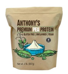 Anthony’s Premium Pea Protein, 2 lb, Plant Based, Gluten 2 Pound (Pack of 1)