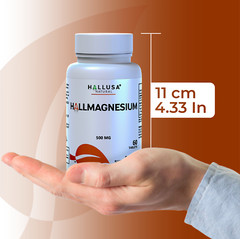 MAGNESIUM – Muscle & Nerve Function – Bone Health – High Absorption – 60 Tab