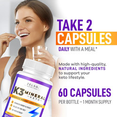 (3 Pack) K3 Mineral Weight Loss Pills for Women and Men, K3 Mineral Pills – K3 S