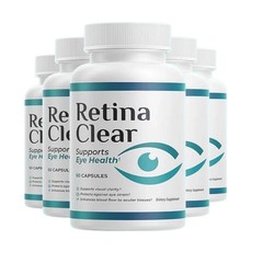 5-Pack Retina Clear Capsules, RetinaClear Supports Eye Health