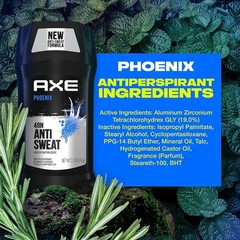AXE Antiperspirant Deodorant for Men Phoenix 4PK 48H 2.7 Ounce (Pack of 4)